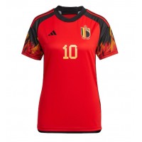 Maglie da calcio Belgio Eden Hazard #10 Prima Maglia Femminile Mondiali 2022 Manica Corta